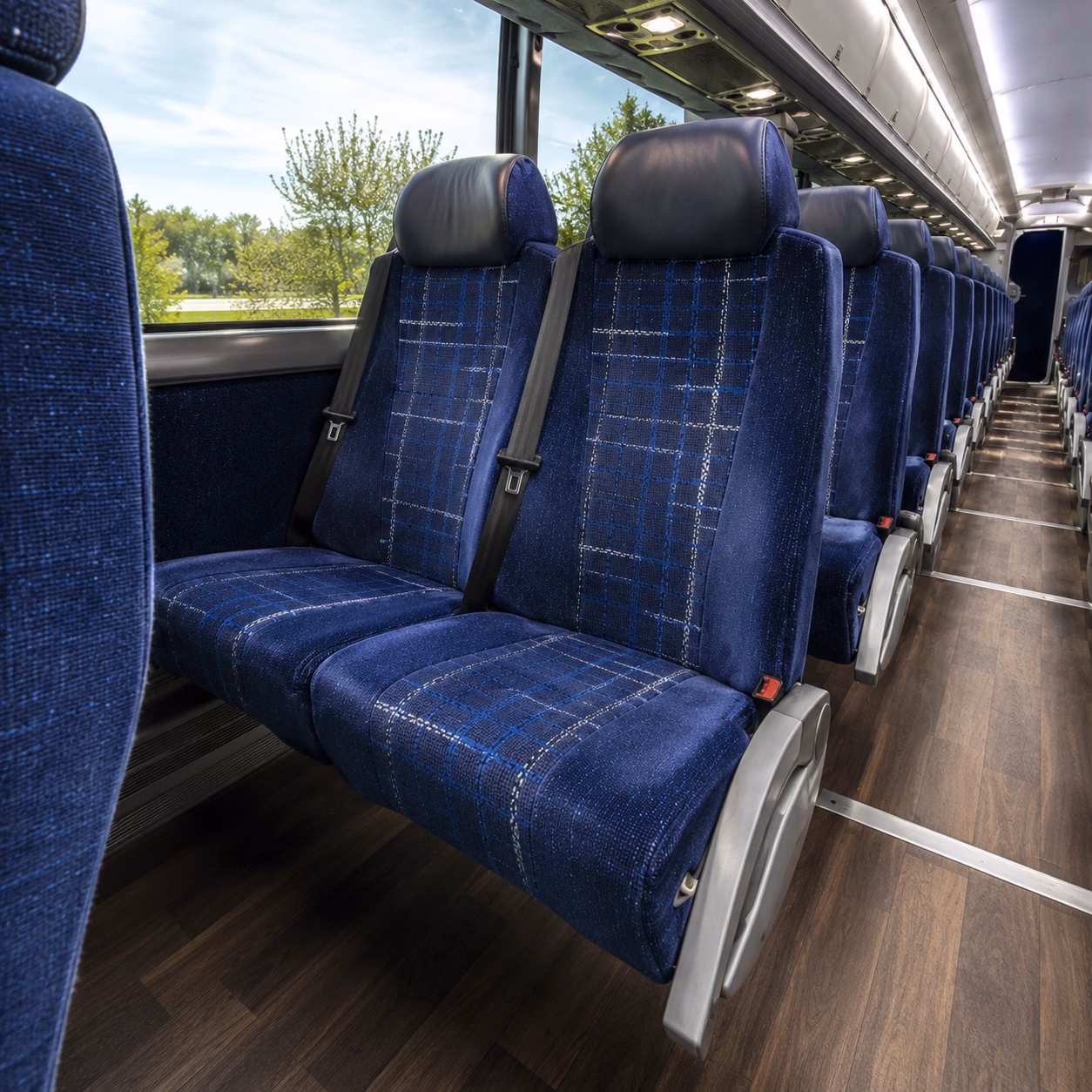 chandler charter bus services interior
