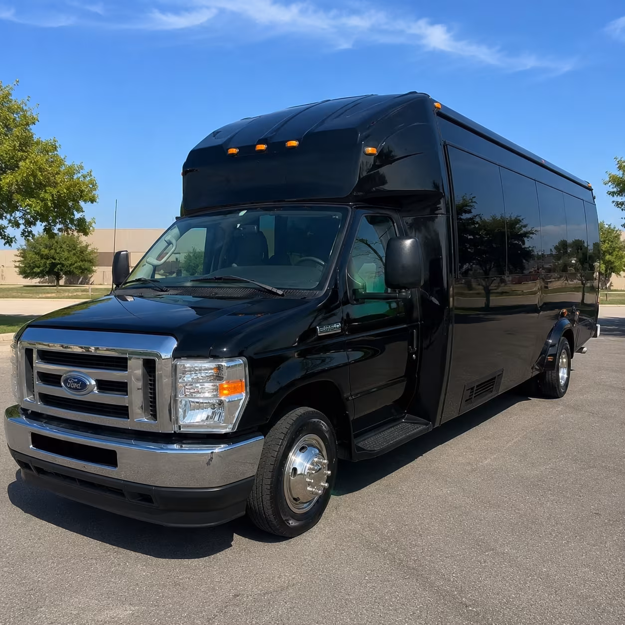 party buses and minibuses ready for prom night in chandler